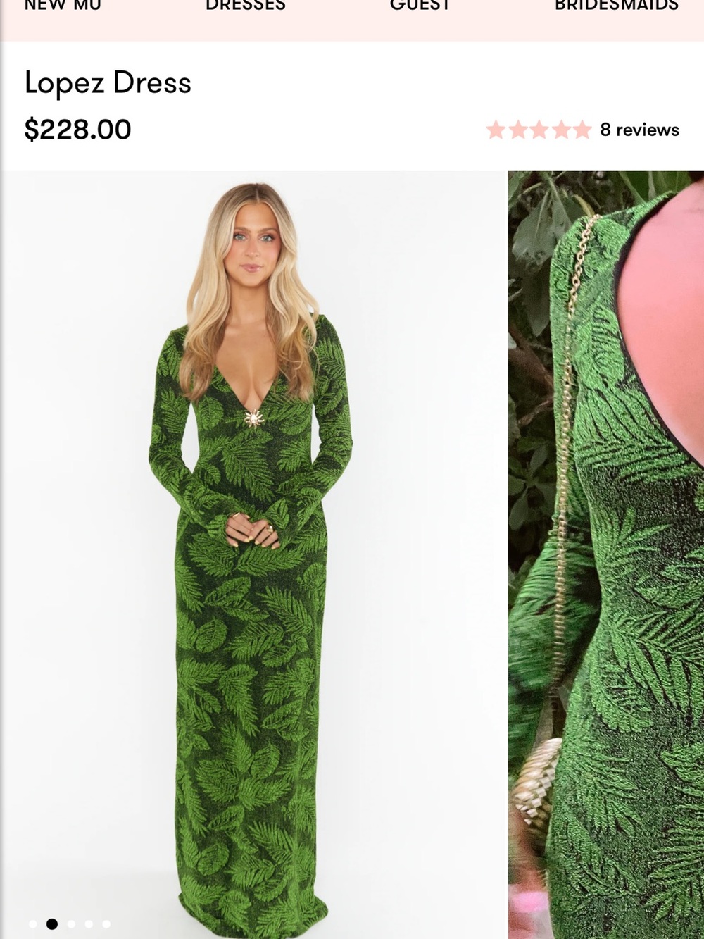 Show me your mumu Lopez dress NO BROCHE - Picture 5 of 6